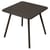 Tavolo quadrato Luxembourg metallo marrone / 80 x 80 cm - 4 Piedi - Fermob