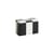 Tin Medium Airtight box metal black / 20 x 10 x H 12.5 cm - Hay