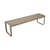 Bellevie Bench metal beige L 161 cm - 4 seaters - Fermob