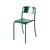 Chaise empilable Patio métal vert / Tôle pleine - Tolix