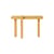 Lepid Console wood yellow / L 120 x H 85 cm - Kartell