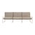 Divano da giardino a 3 posti Desert Dolce tessuto beige / L 233 cm - Ferm Living