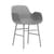 Fauteuil Form plastique gris / Pied métal - Normann Copenhagen