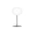 Lampe de table Glo-Ball T1 verre blanc / H 60 cm - Soufflé bouche - Flos