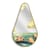 Miroir mural Toiletpaper Pear bois multicolore or / Sea girl - 45 x H 80,5 cm - Seletti