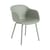 Poltrona Fiber OUTDOOR materiale plastico verde / Plastica riciclata - Muuto