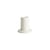 Portacandela Tube Small ceramica bianco / H 5 cm - Hay