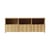 Buffet basso Rib legno naturale / L 120 x P 38 x H 44 cm - Normann Copenhagen