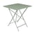 Table pliante Bistro métal vert / 71 x 71 cm - Trou pour parasol - Fermob