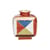 Vase Torino Squares keramik bunt / 17 x 10 x H 20 cm - Porzellan - Jonathan Adler