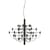 2097 Pendant metal black / 30 frosted bulbs INCLUDED - Ø 88 cm - Flos
