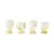 Bicchiere da vino  vetro giallo di Nienke Sikkema / Set di 4 - HK LIVING