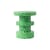 Bit Stack End table plastic material green / Side table - 100% recycled plastic / Ø 36 cm - Normann Copenhagen