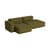 Canapé d'angle Mags Soft Low Armrest n°3 vert / 2,5 places - L 256.5 cm / Accoudoir gauche - Hay