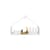 Capanna Bark Crib metallo bianco / H 10 cm - Alessi