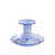 Kerzenleuchter Flare Stripe Small glas blau / H 7,5 cm - Glas - Hay