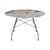 Glossy Marble Round table ceramic stone brown beige / Ø 128 cm - Marble-effect sandstone - Kartell