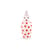 Vaso con coperchio Canopie Pepa ceramica rosso / Con coperchio - Seletti