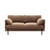 Divano 2 posti Camilla tessuto marrone / L 167,5 cm - NV GALLERY