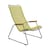 Fauteuil bas Click Lounge plastique jaune / Dossier haut - Houe