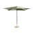 Ombrellone Terrazza - Square tessuto verde / 240 x 240 cm - Hay