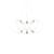 Munari 6 Pendant metal gold / LED - Ø 120 x H 45 cm / Pre-assembled version - DCW éditions