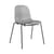 Form Stacking chair plastic material grey / 4 metal legs - Normann Copenhagen