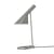 AJ Table lamp metal grey / H 56 cm - Adjustable / Arne Jacobsen, 1957 - Louis Poulsen