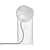Bodenleuchte Topan VP14 metall silber / H 46 cm - Verner Panton, 1959 - &tradition