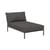 Dormeuse d'extérieur Level 2 tissu gris / Dossier extra moelleux - P 139 cm - Houe