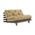Divano convertibile Roots legno beige / L 140 cm - 3 posizioni / Struttura marrone - KARUP DESIGN