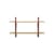 Rayonnage Mural Shelf metal wood red / Jean Prouvé, 1936 - L 118 x H 70 cm - Vitra