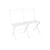 Bistro Banquette extérieure metal white / Folding - 2 seater / L 88 cm - Fermob