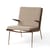 Gepolsterter Sessel Boomerang HM2 (1956) textil weiß beige holz natur / Mit Armlehnen - Nussbaum - &tradition