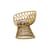 Fauteuil rembourré Miss Lo / Coussin assise inclus - POPUS EDITIONS