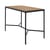 hoher Tisch Four metall schwarz holz natur / L 160 cm x H 111 cm - Houe