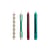 Langkerze Pattern wachs bunt / Set von 4 - Hay