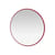 Miroir mural Colour Frame - Around bois rouge / Ø 69.6 cm - MONTANA