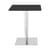quadratischer Tisch Top Top - Contract outdoor plastikmaterial schwarz mit eckiger Tischplatte - Kartell