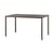Table rectangulaire Piave marron / 140 x 80 cm - Stratifié texturé - NARDI