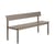 Banc avec dossier Linear métal beige / L 170 cm - Muuto