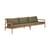 Canapé de jardin 3 places Jack Outdoor / L 265 cm - Teck - Ethnicraft