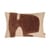 Coussin Lay tissu marron beige / 60 x 40 cm - Ferm Living