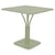 Luxembourg Square table metal green 80 x 80 cm - Fermob