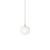 Suspension Rime verre blanc / Ø 18 -  Soufflé bouche - Muuto