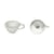 Cappuccino-Tasse Unity - Butterfly keramik weiß / Set von 2 - 15 cl - Serax