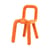 Chaise rembourrée Bold tissu orange - Moustache