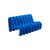 Sofa Extra Bold Sofa textil blau / 2-Sitzer - L 148 cm (8 Röhren) - Moustache