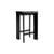 Sgabello alto Chisel 30 Low legno nero / H 65 cm - Hay