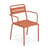 Stapelbarer Sessel Star metall rot / Aluminium - Emu